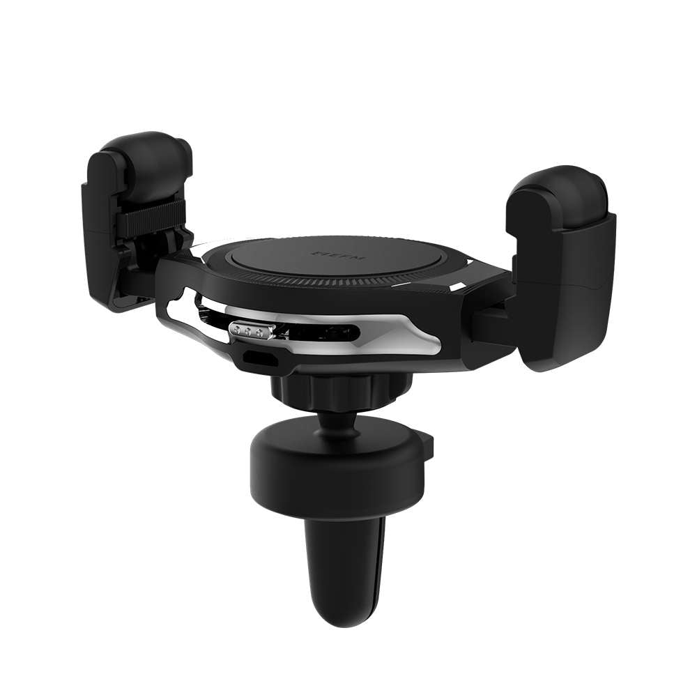EFM 15W Wireless Car Vent Mount Charger - With 18W Car Charger - Graphite