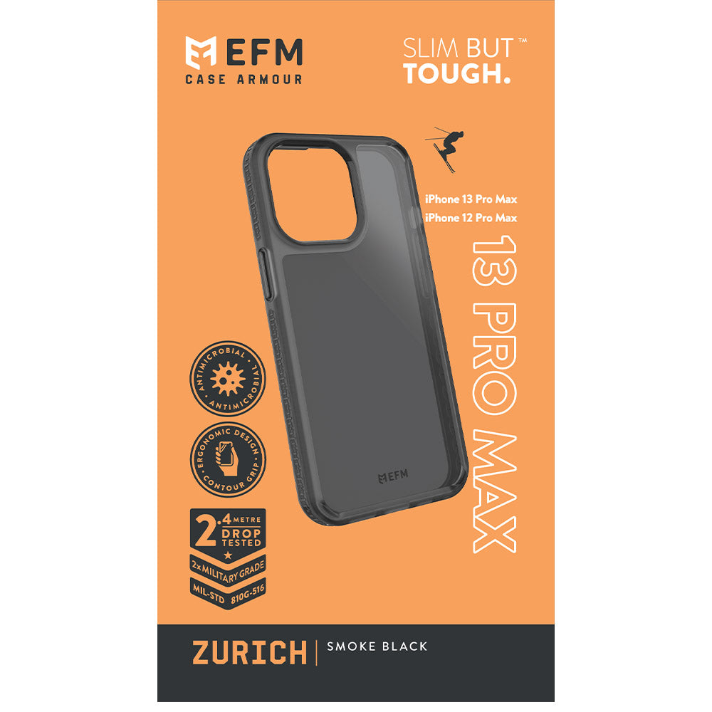 EFM Zurich Case Armour - For iPhone 13 Pro Max (6.7") - Smoke Black