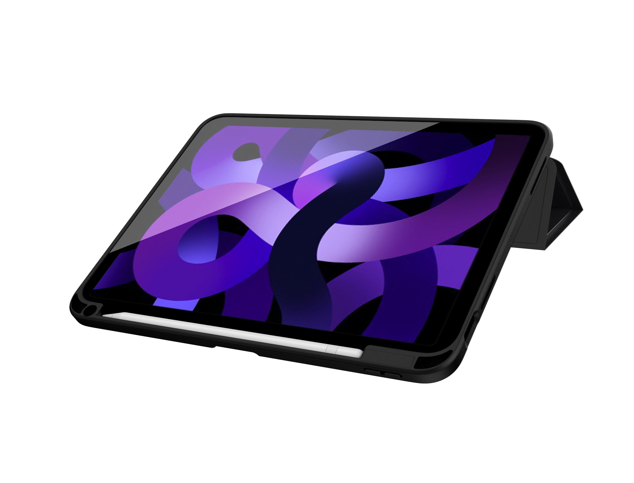 EFM Aspen Folio Case Armour with D3O & ELeather - For iPad A16 & 10th Gen 10.9 " - Black