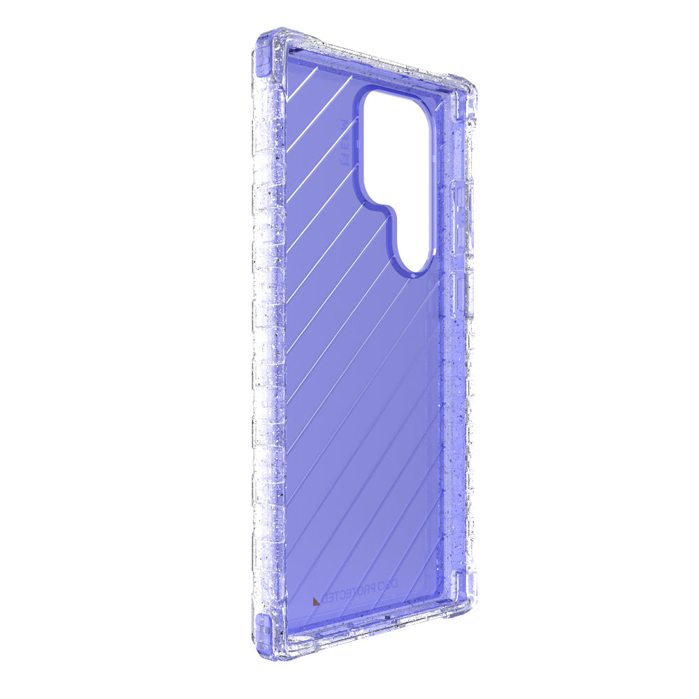 EFM Dakar Case Armour with D3O Crystalex - For Samsung Galaxy S23 Ultra - Glitter Violet