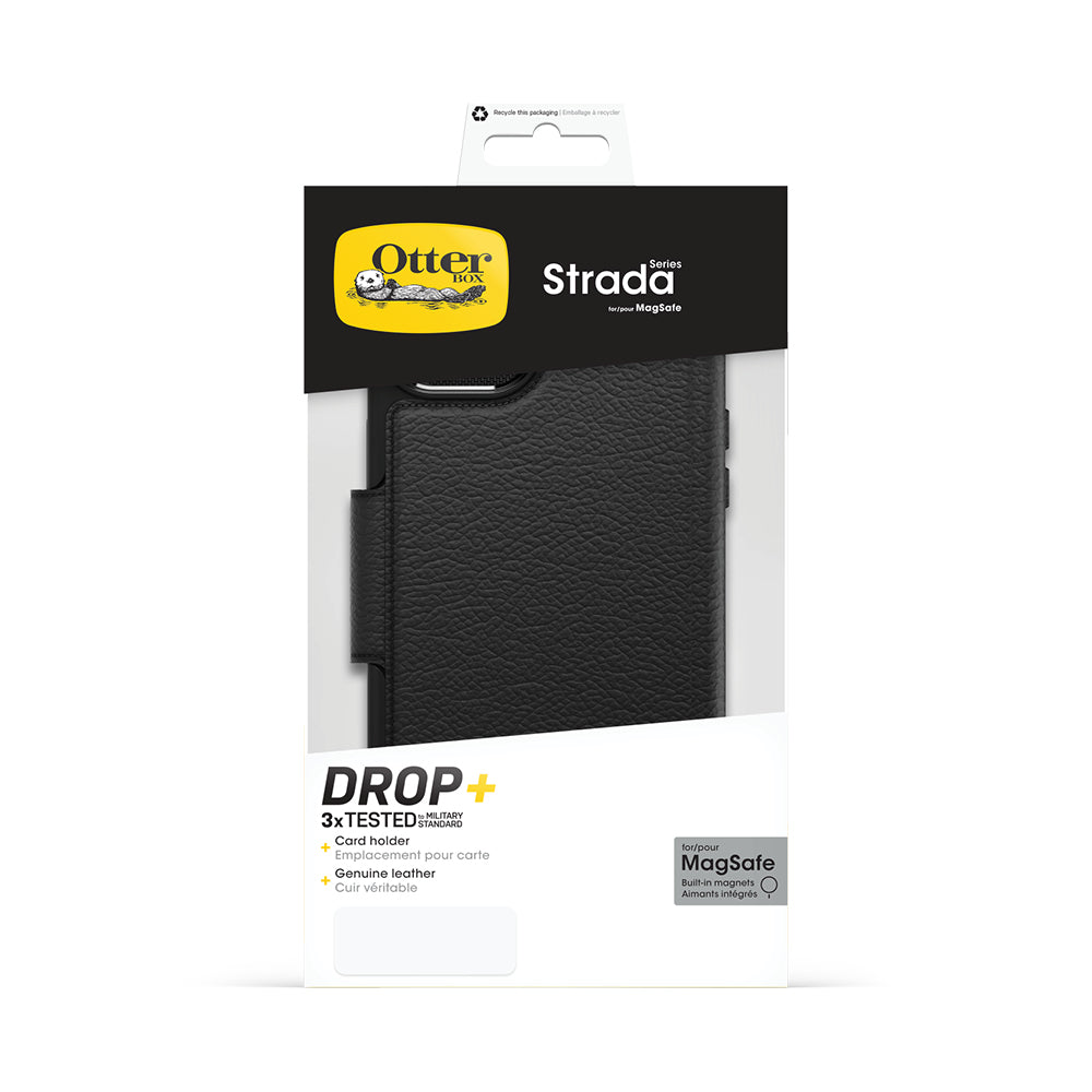 Otterbox Strada Folio MagSafe Case - For iPhone 15 Plus - Shadow