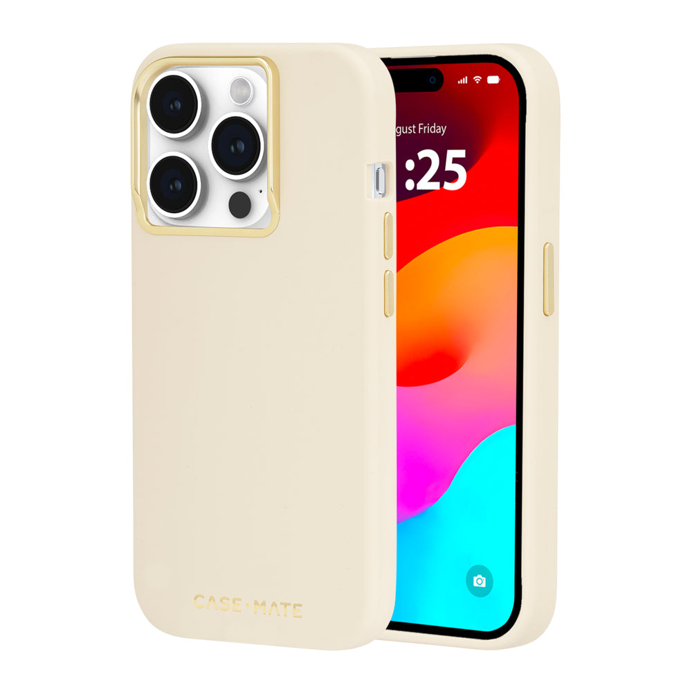 Case-Mate Silicone MagSafe Case - For iPhone 15 Pro - Beige