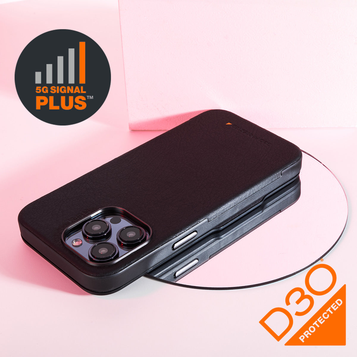 EFM Monaco Wallet Case Armour with D3O 5G Signal Plus Technology - For iPhone 15 Pro