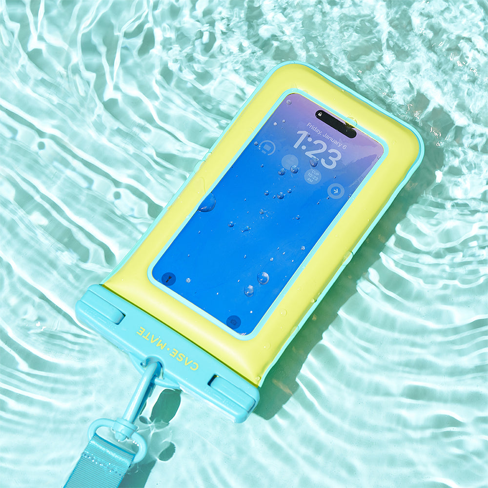 Case-Mate Waterproof Floating Pouch - Universal - Lime/Blue