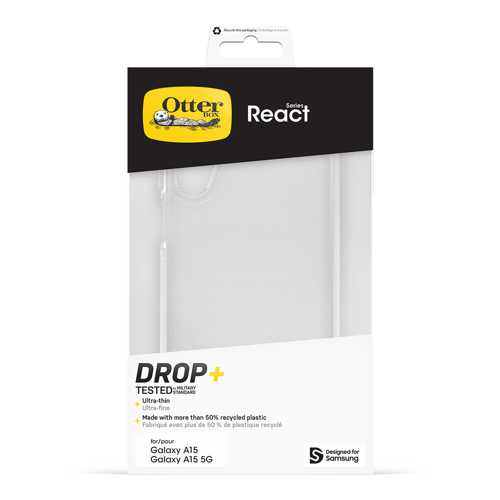 OtterBox React Case - For Samsung Galaxy A15 5G - Clear