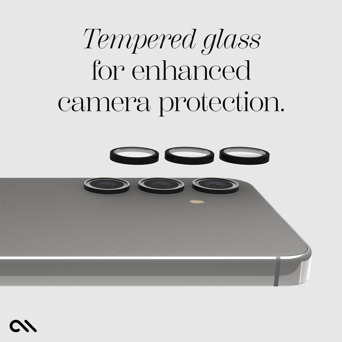 Case-Mate Aluminum Ring Lens Protector - For Samsung Galaxy S24 - Black
