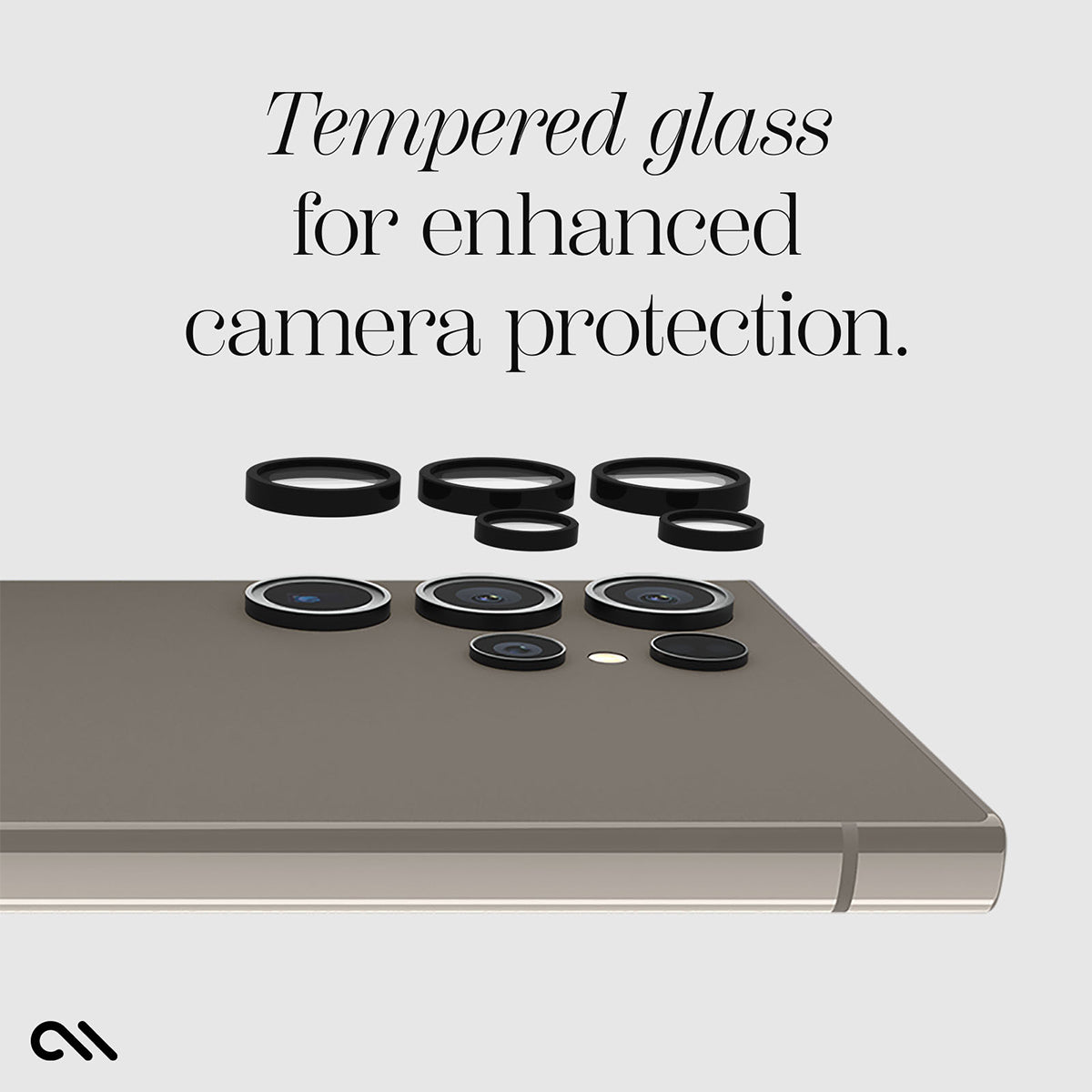 Case-Mate Aluminum Ring Lens Protector - For Samsung Galaxy S24 Ultra - Black