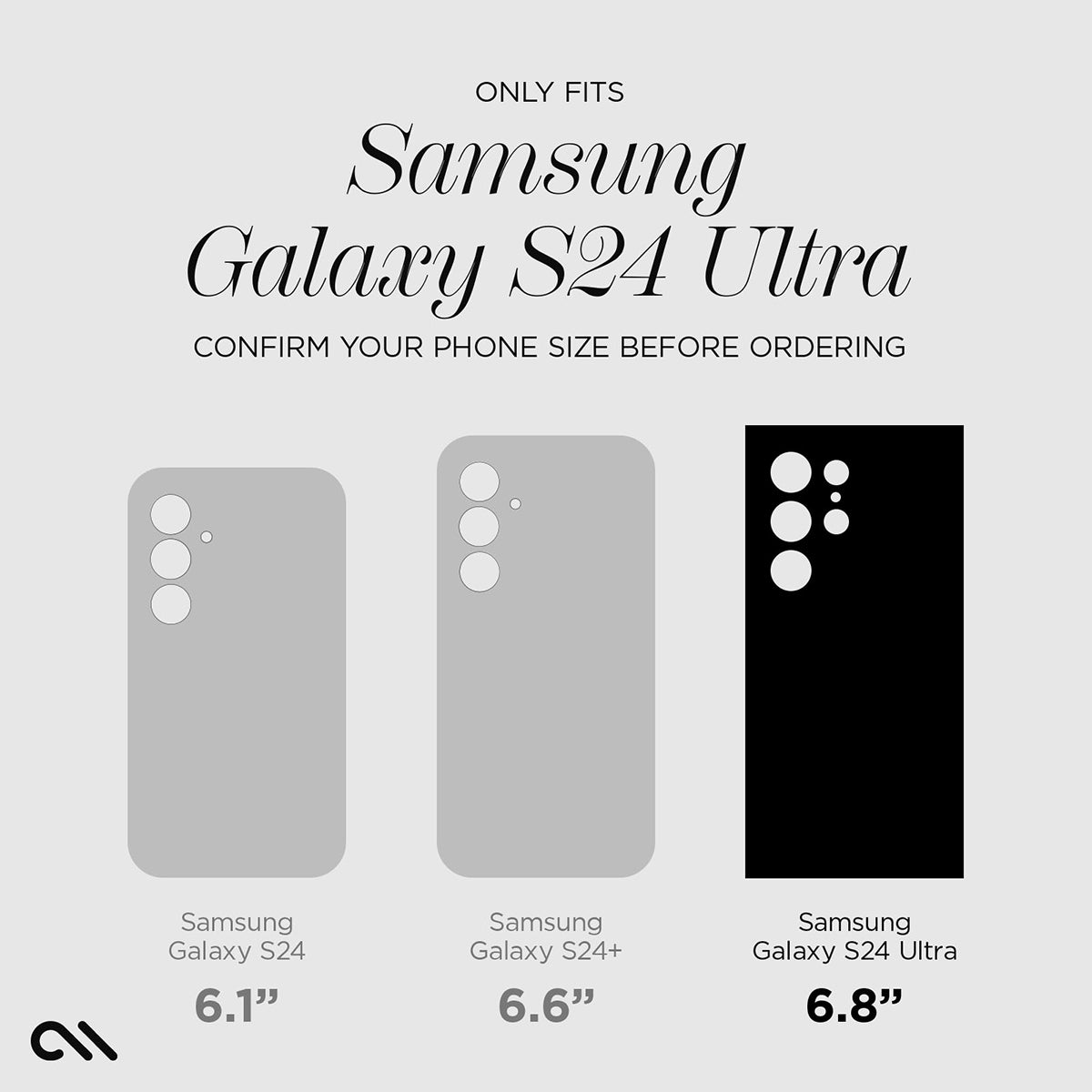 Case-Mate Aluminum Ring Lens Protector - For Samsung Galaxy S24 Ultra - Black