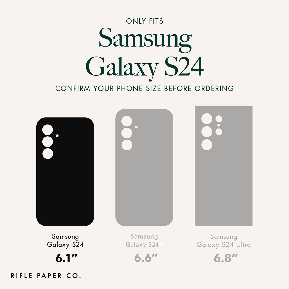 Case-Mate Rifle Paper Co Case - For Samsung Galaxy S24 - Petite Fleurs