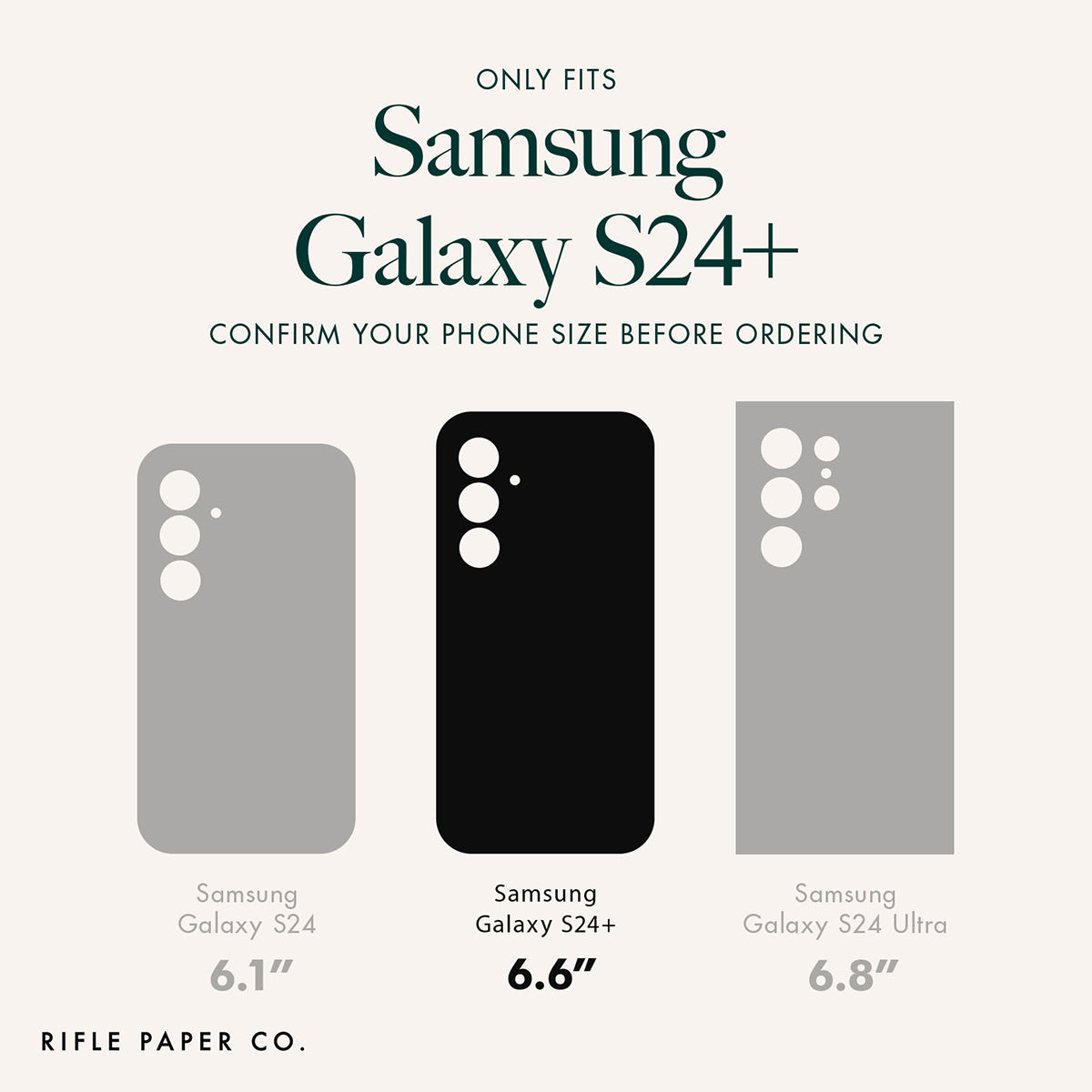 Case-Mate Rifle Paper Co Case - For Samsung Galaxy S24+ - Petite Fleurs