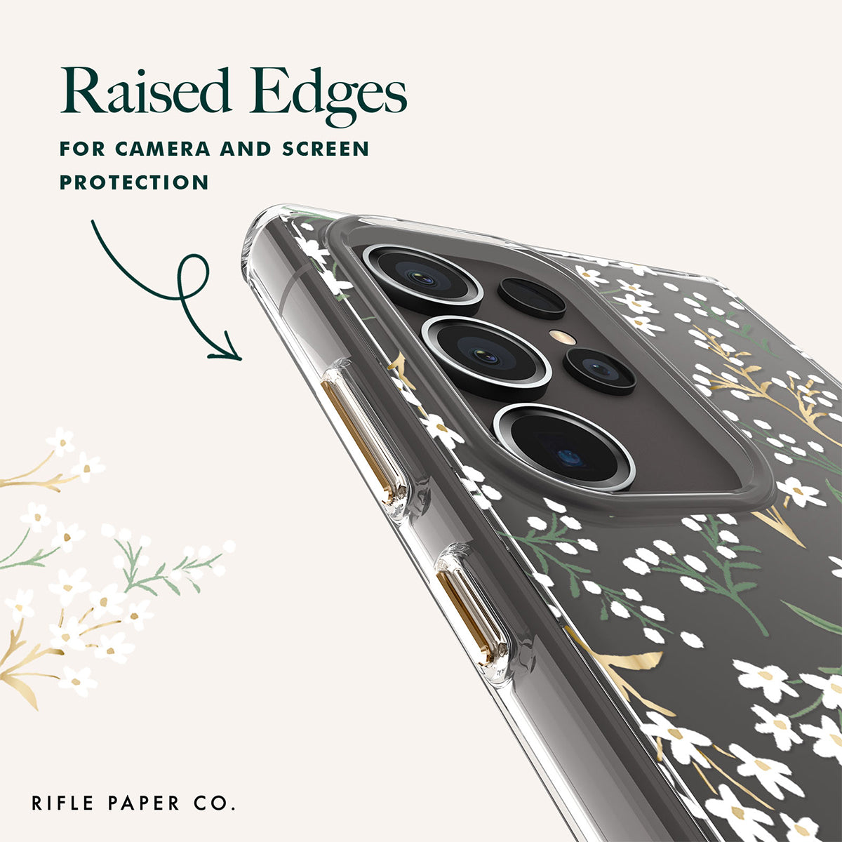 Case-Mate Rifle Paper Co Case - For Samsung Galaxy S24 Ultra - Petite Fleurs