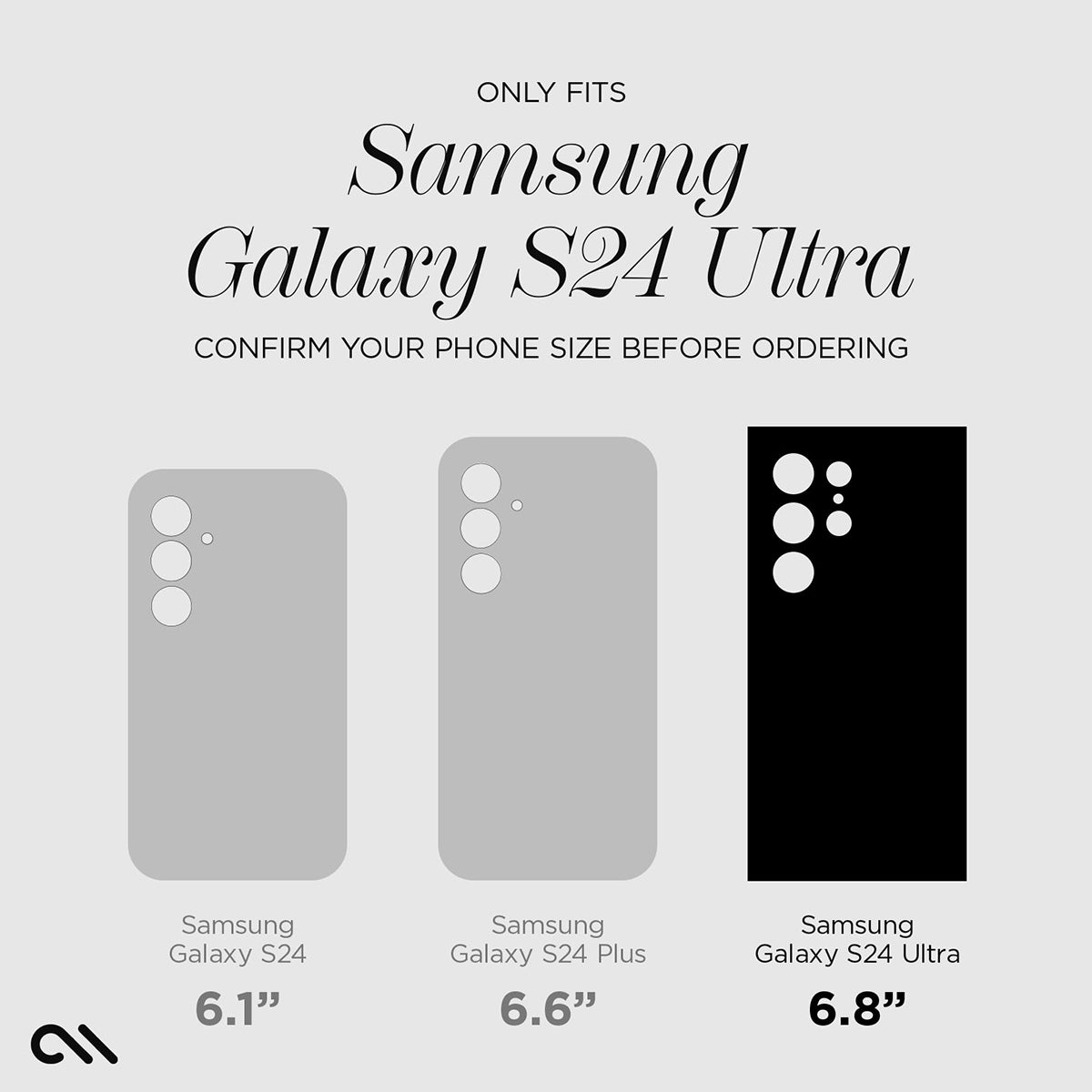 Case-Mate Tough Case - For Samsung Galaxy S24 Ultra - Black