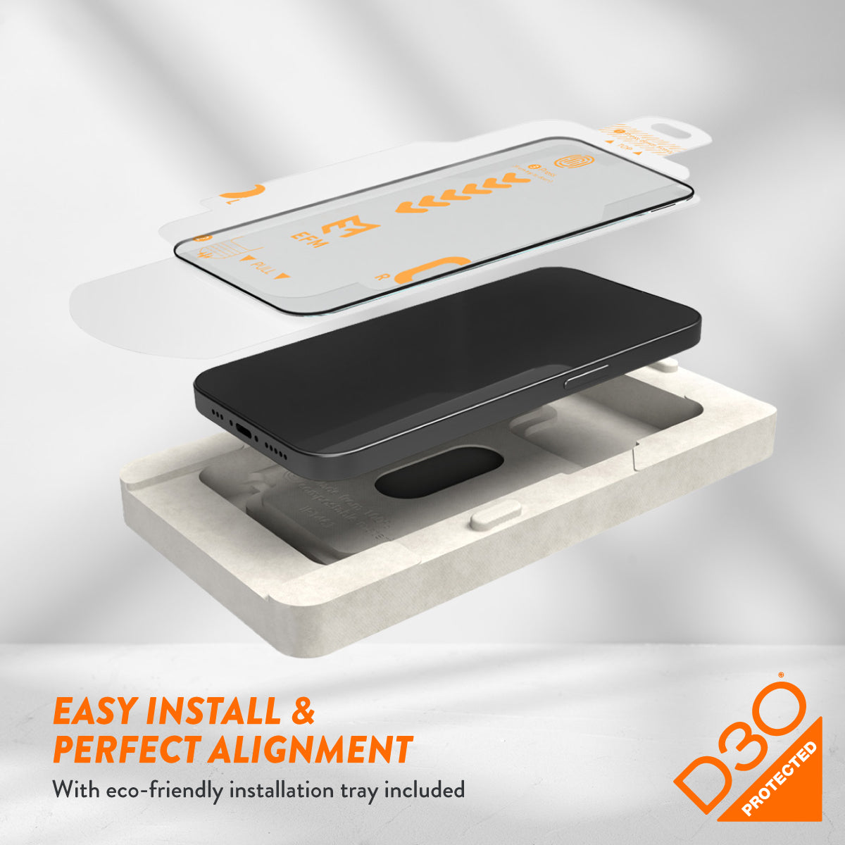 EFM ScreenSafe Glass with D3O Screen Armour - For iPhone 15
