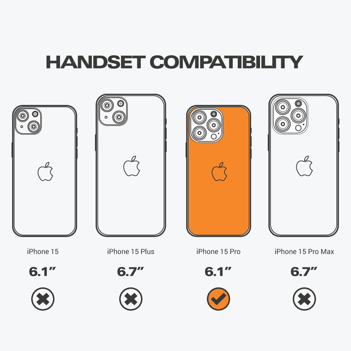 EFM Impact Glass Screen Armour - For iPhone 15 Pro