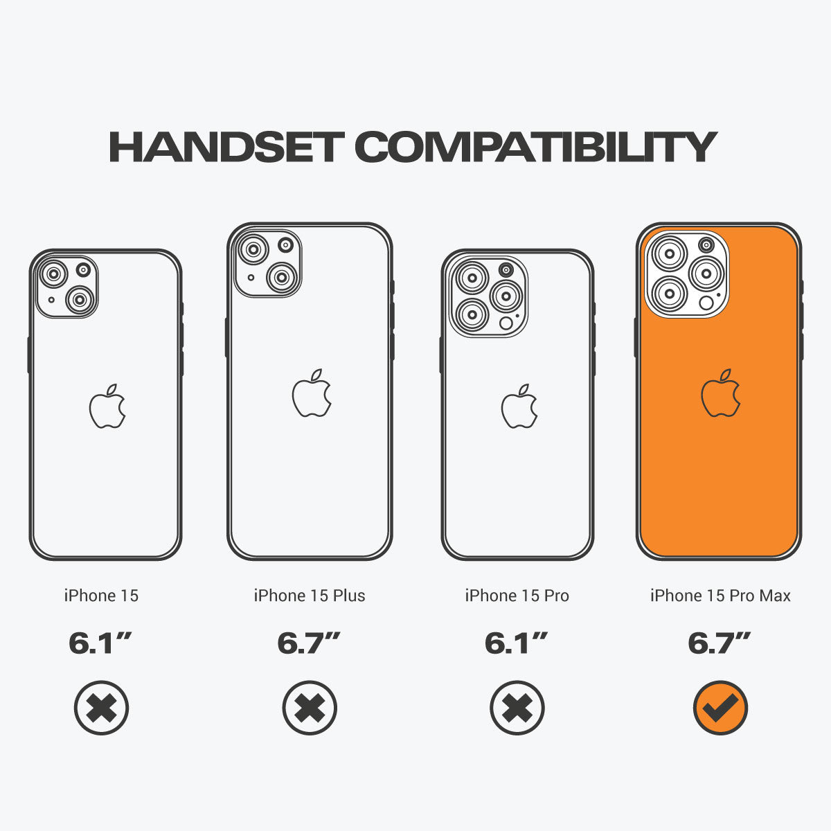 EFM Impact Glass Screen Armour - For iPhone 15 Pro Max