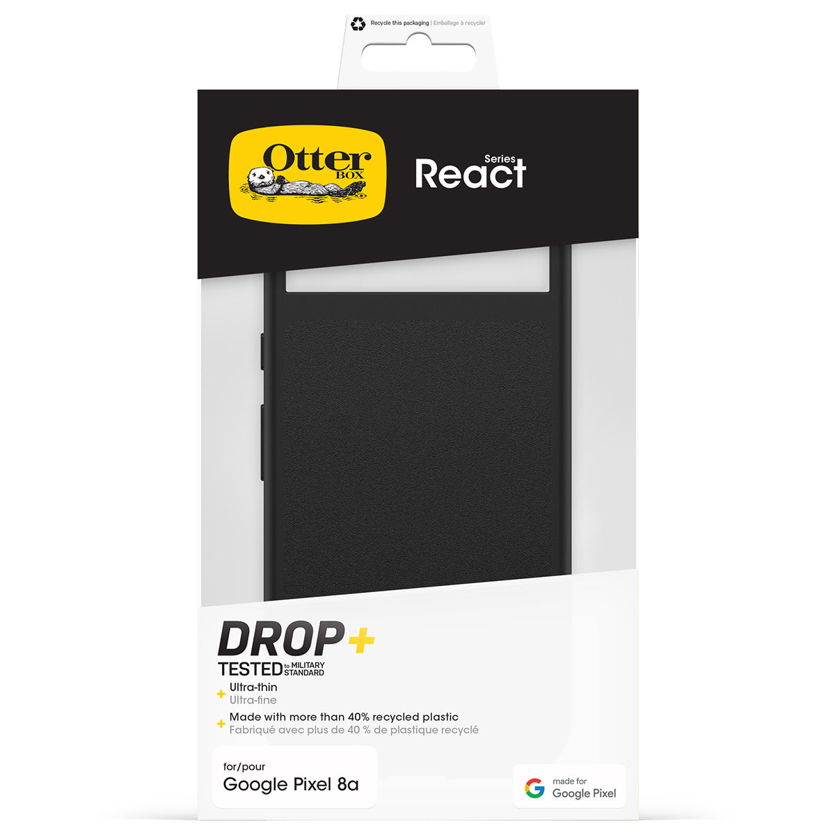 Otterbox React Case - for Google Pixel 8a - Black