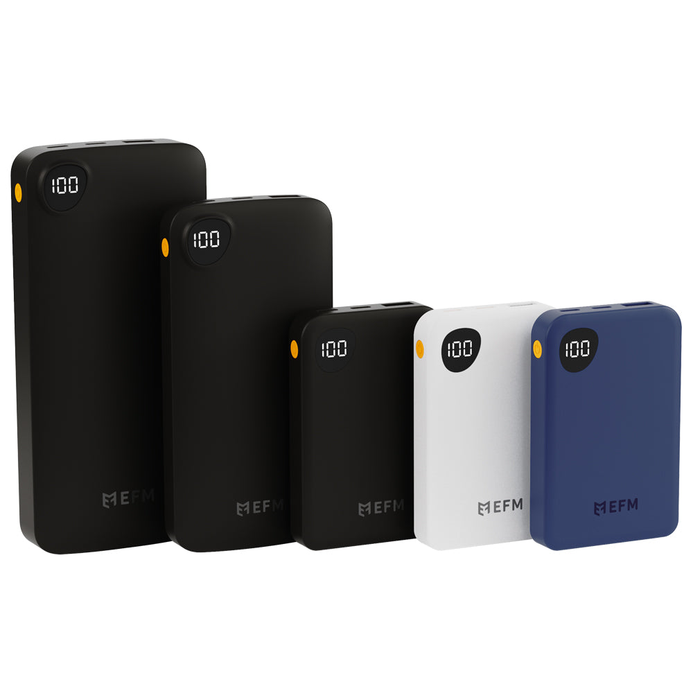 EFM 20,000mAh Essential Power Bank - With Digital Display