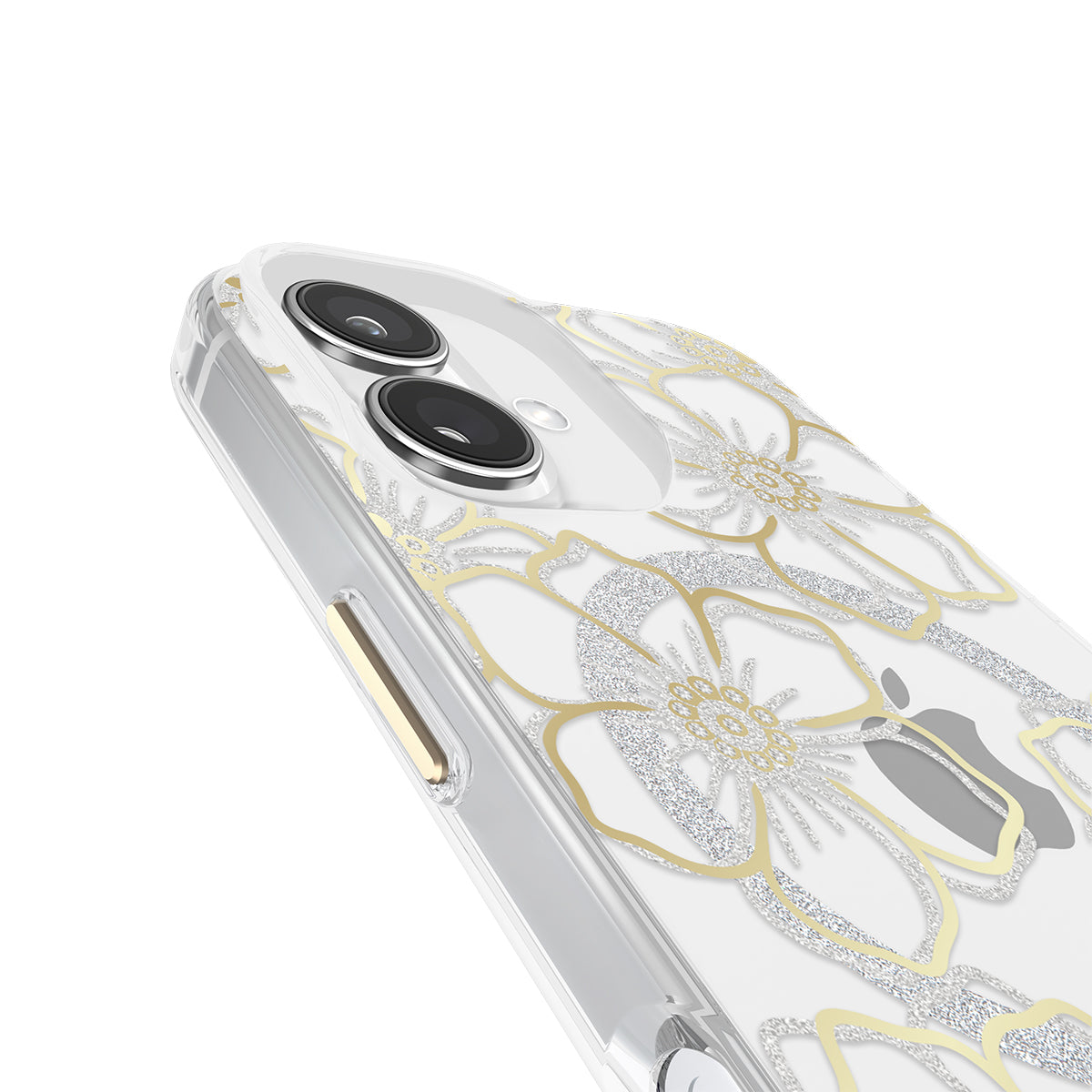 Case-Mate Floral Gems MagSafe Case - For iPhone 16 - Gold