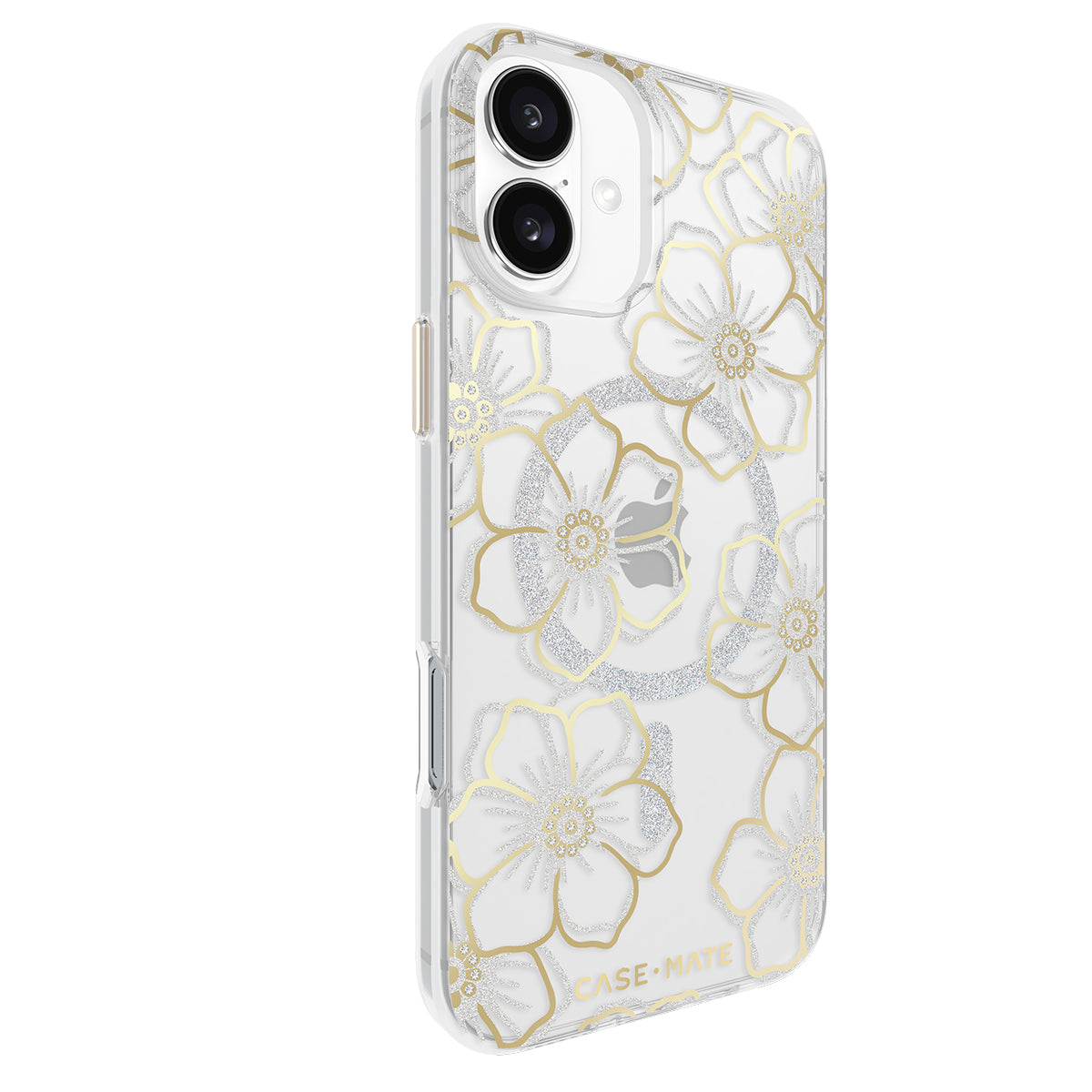 Case-Mate Floral Gems MagSafe Case - For iPhone 16 Plus - Gold