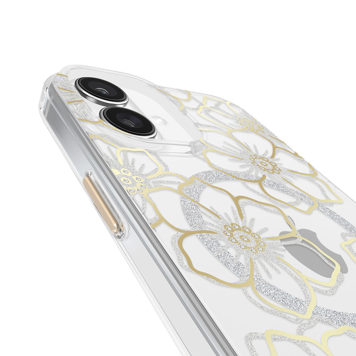 Case-Mate Floral Gems MagSafe Case - For iPhone 16 Plus - Gold