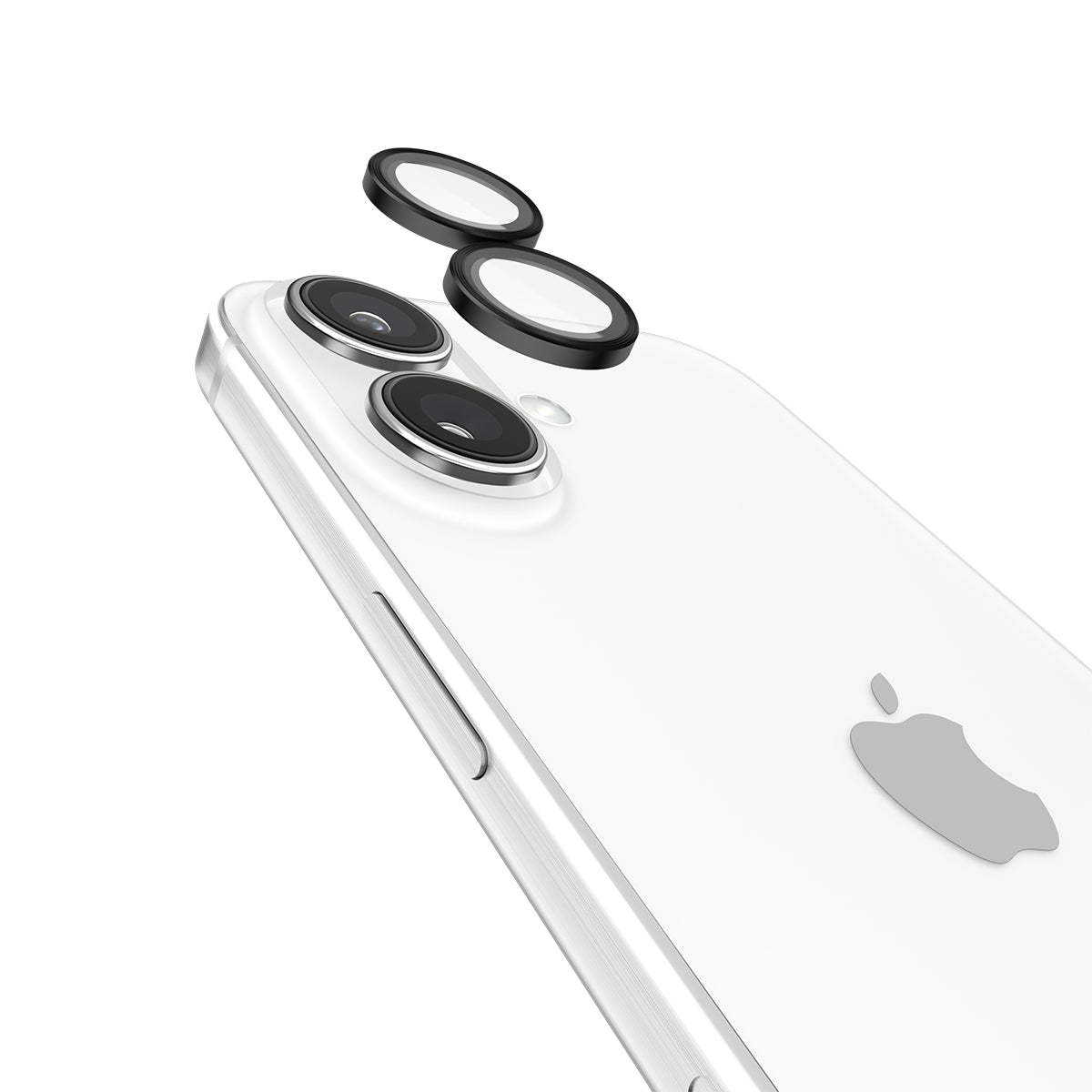 Case-Mate Aluminum Ring Lens Protector - For iPhone 16 / 16 Plus - Black