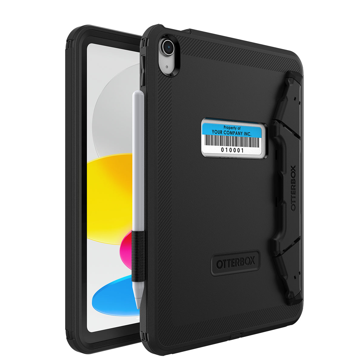 OtterBox Defender EDU Case with Kickstand and Screen Protection - For iPad 10.9 - Black (No Retail Packaging)