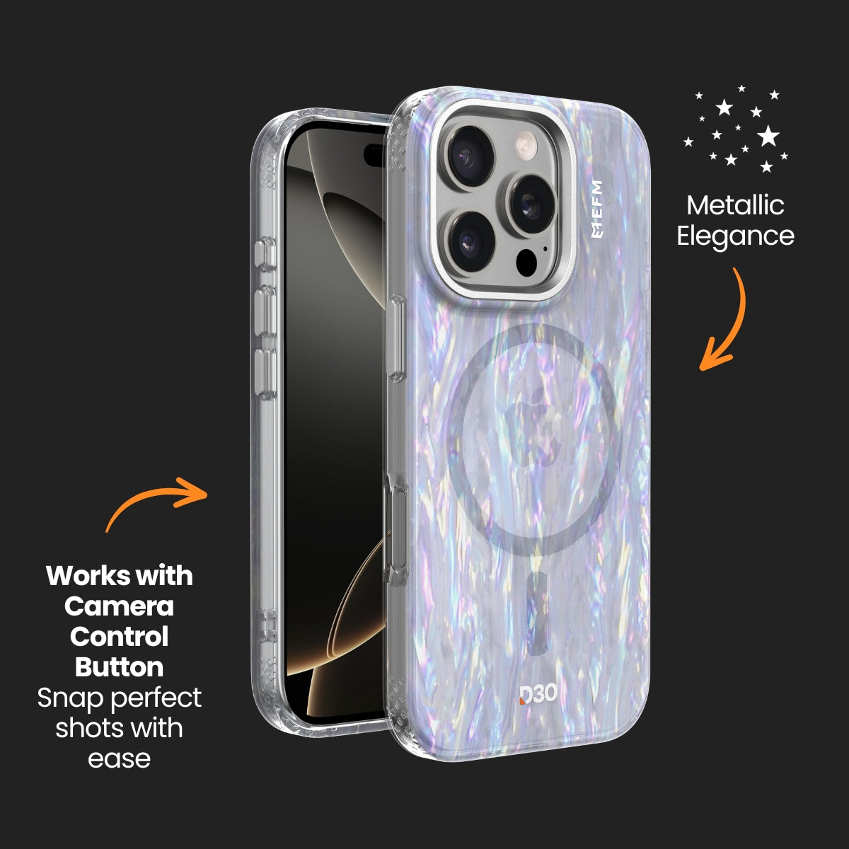 EFM Volta Case with D3O Bio - For iPhone 16 Pro Max - Pearl