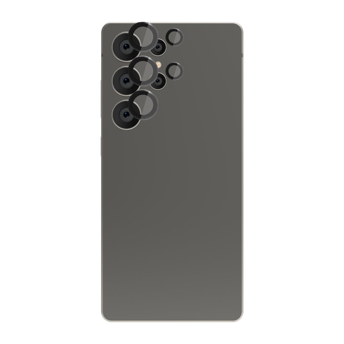 EFM Camera Lens Armour - For Samsung Galaxy S25 Ultra - Carbon