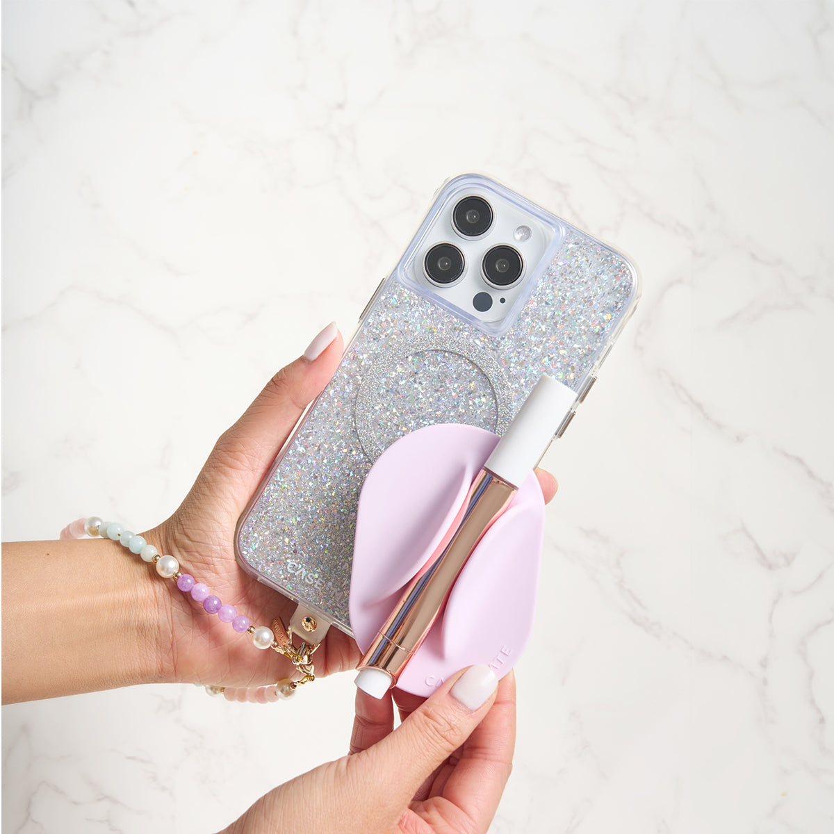 Case-Mate Glossy Magnetic Lip Gloss Holder - Works with MagSafe - Stardust