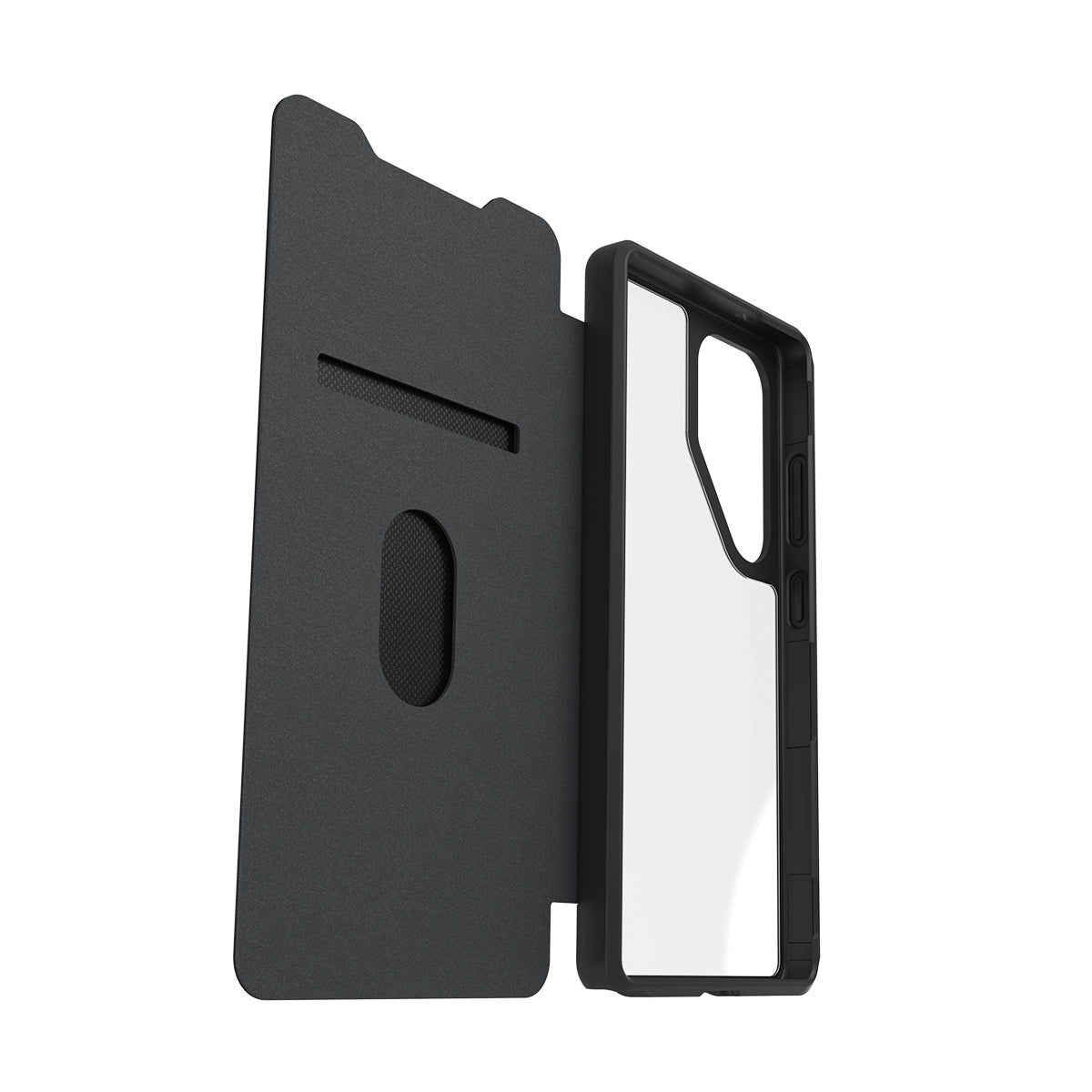 OtterBox React Folio Case - For Samsung Galaxy S25 Ultra - Black Crystal