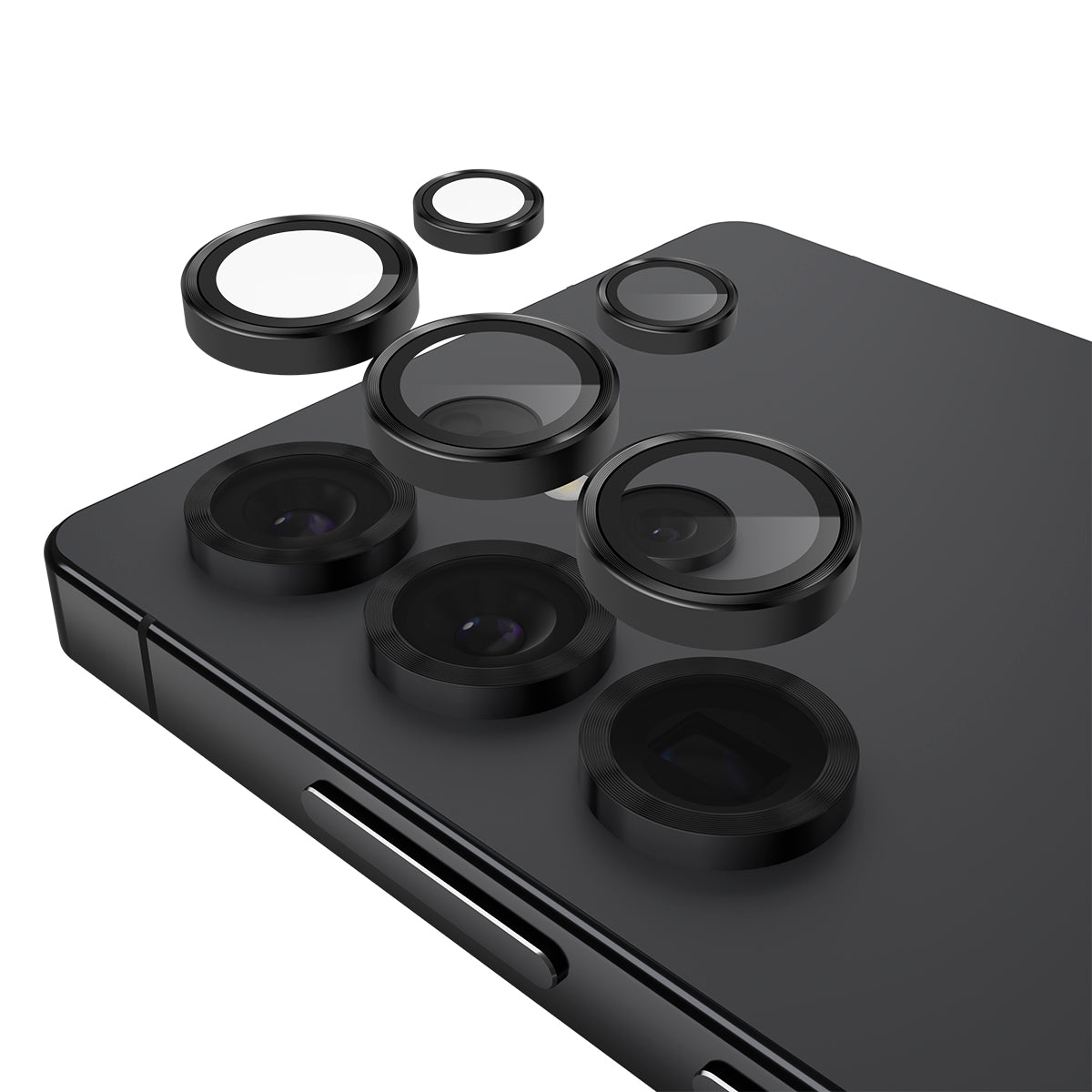 Case-Mate Aluminium Ring Lens Protector - For Samsung Galaxy S25 Ultra - Black