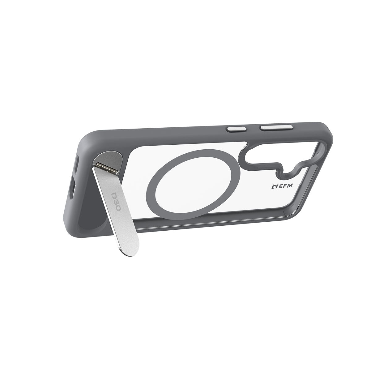 EFM Alta Case with D3O BIO - For Samsung Galaxy S25+ - Grey/ Clear