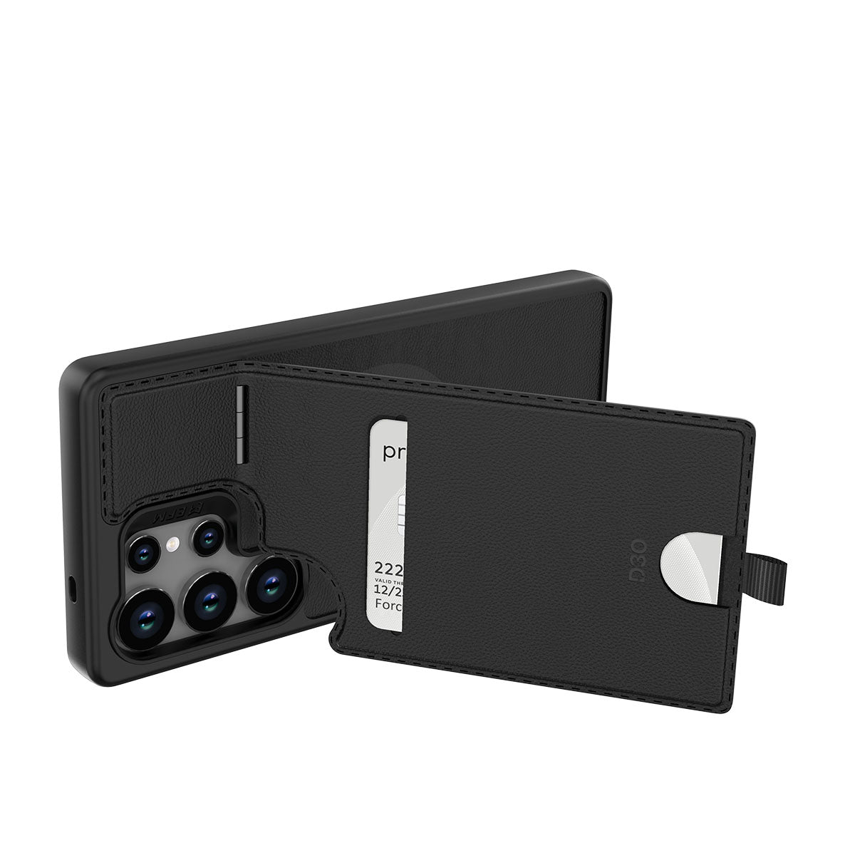 EFM Berlin Wallet Case with D3O BIO - For Samsung Galaxy S25 Ultra - Black