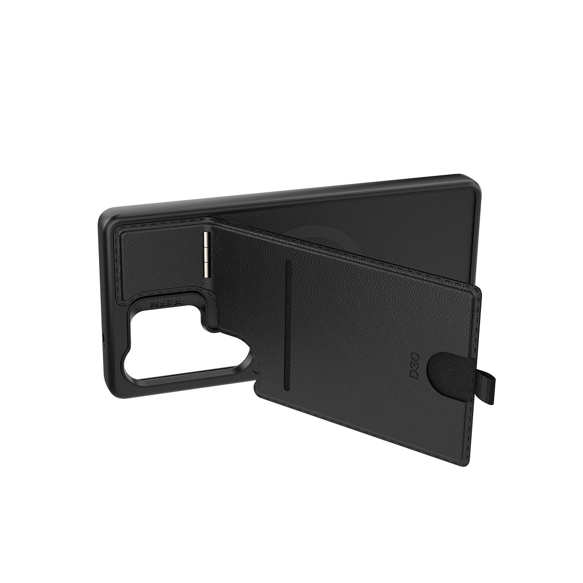 EFM Berlin Wallet Case with D3O BIO - For Samsung Galaxy S25 Ultra - Black
