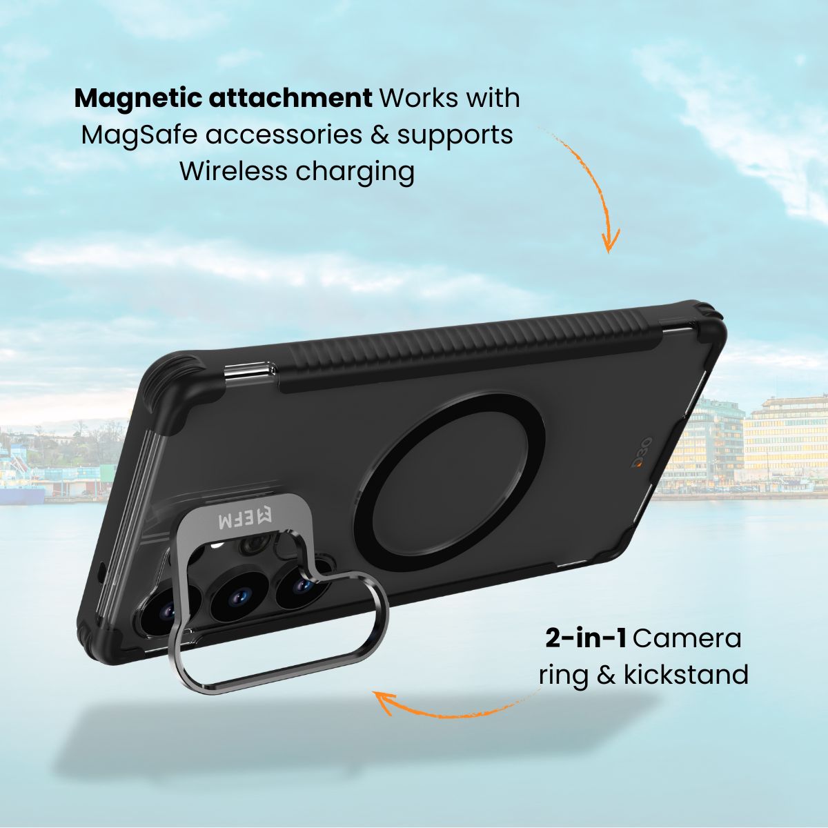 EFM Helsinki Case with D3O BIO - For Samsung Galaxy S25 Ultra - Carbon