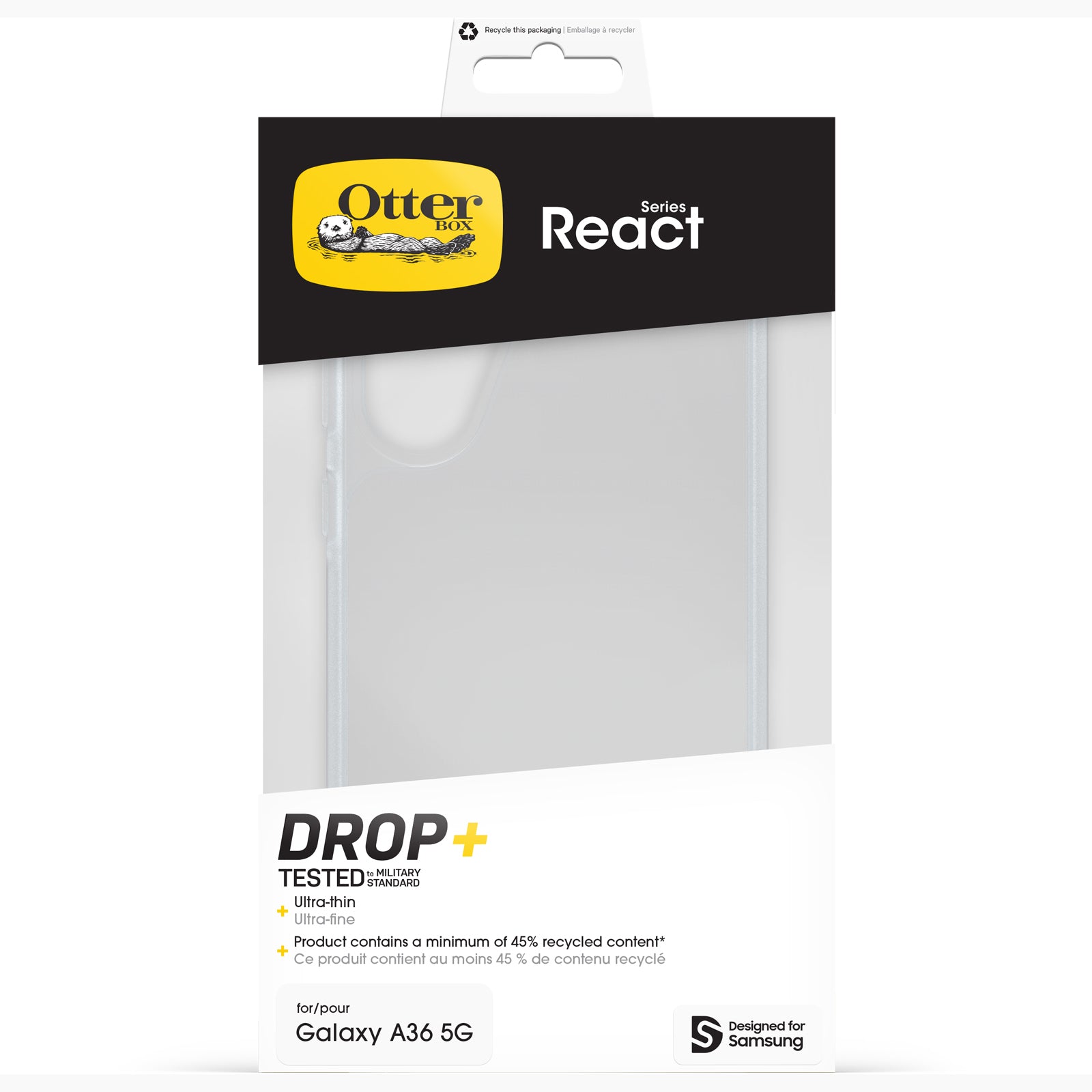 Otterbox React Case - For Samsung A36 5G - Clear
