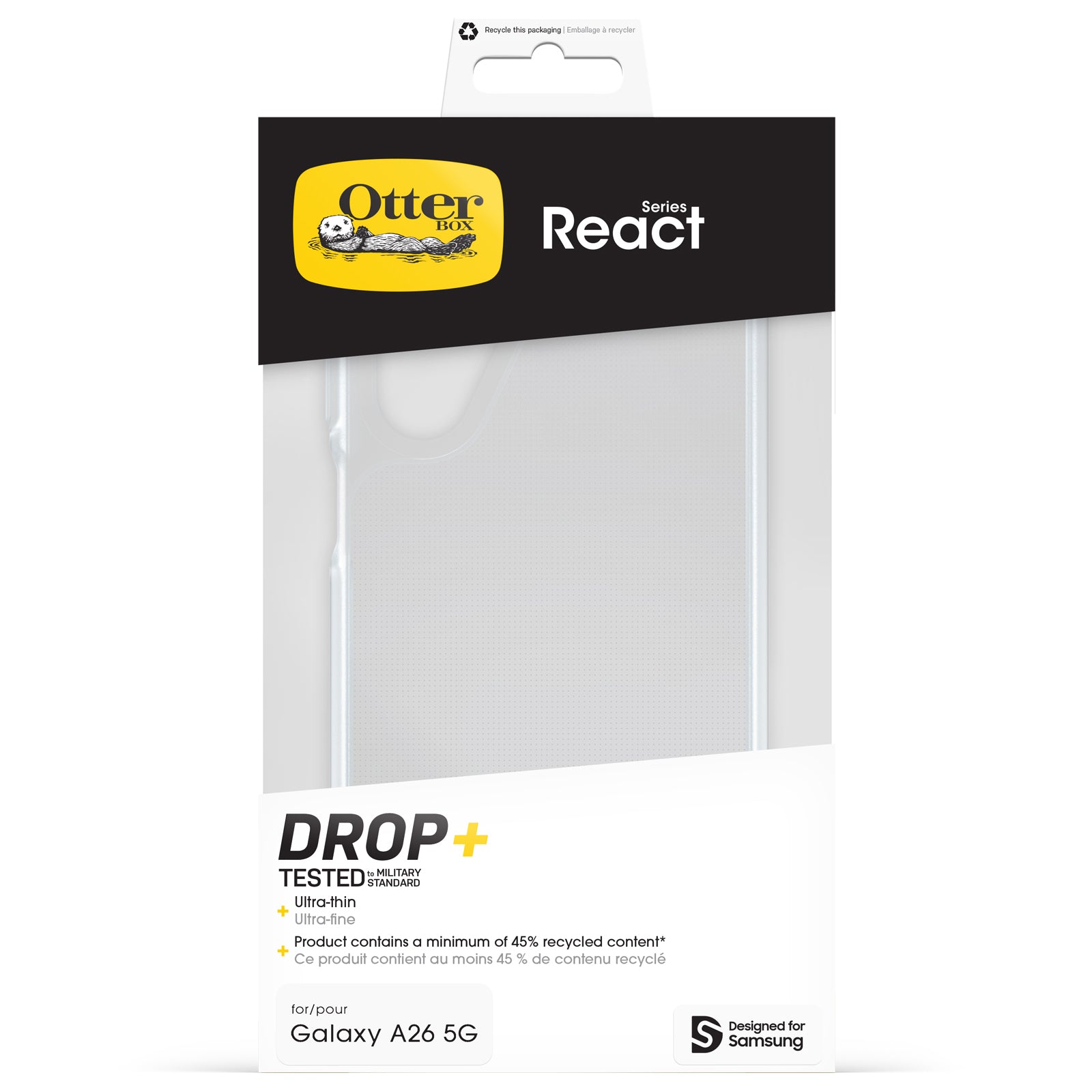 Otterbox React Case - For Samsung A26 5G - Clear