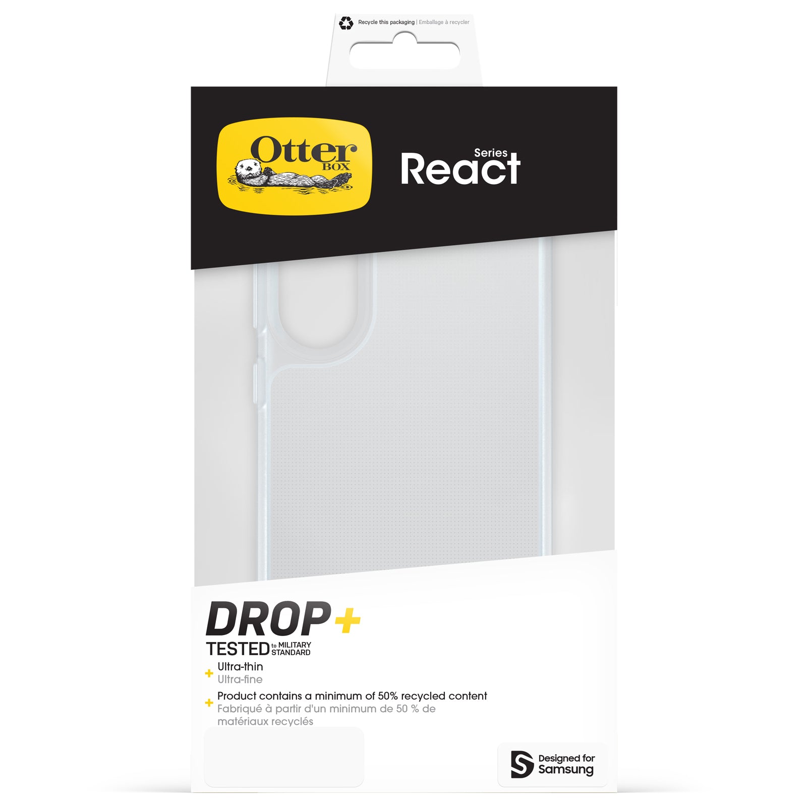 Otterbox React Case - For Samsung Galaxy S25 Edge 5G - Clear