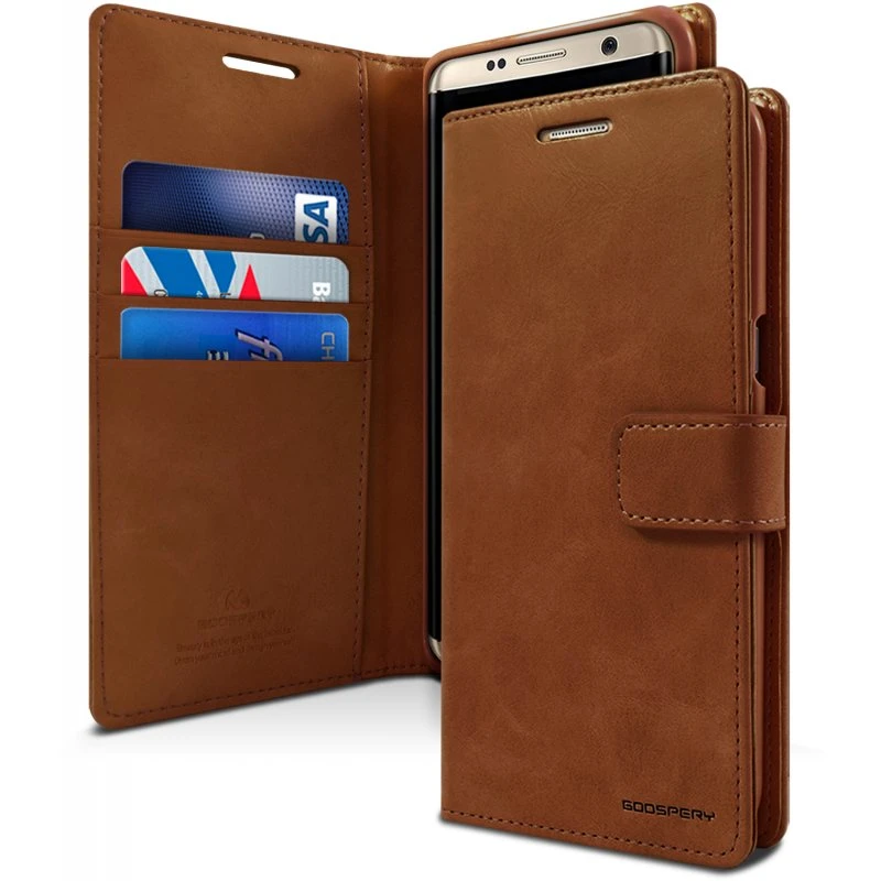 Mercury Blue Moon Diary Samsung Galaxy S8 Plus Case - Brown