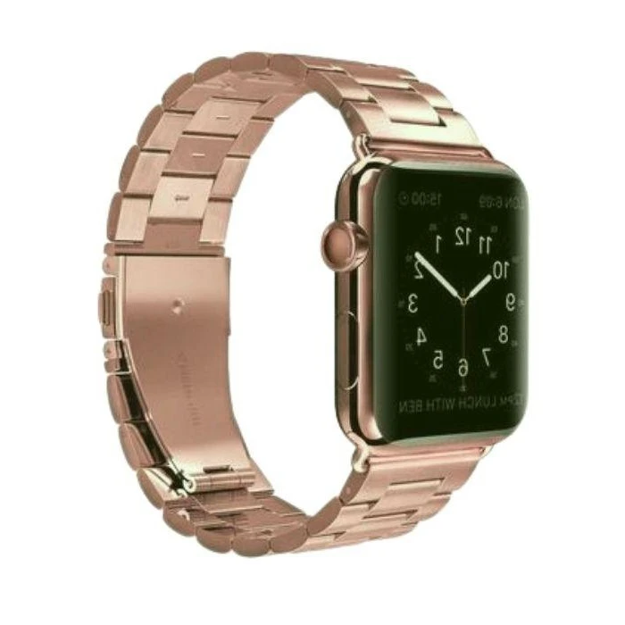 Mercury Apple Metal Watch Band for 44mm - Rose Gold
