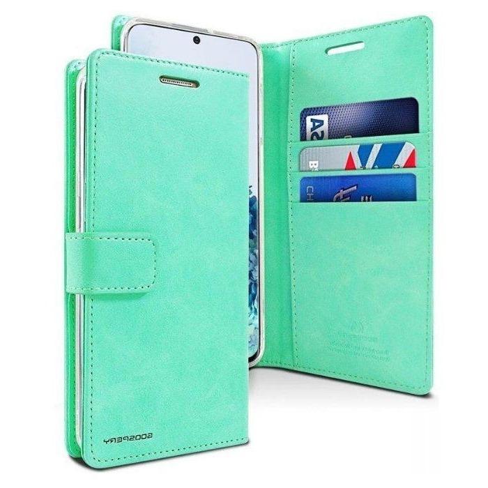 Mercury Blue Moon Diary Case for Samsung Galaxy S22 - Mint