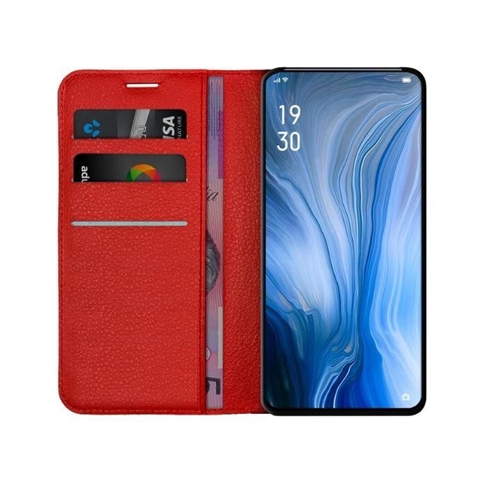 Wallet Case for Oppo Reno  5G - Red
