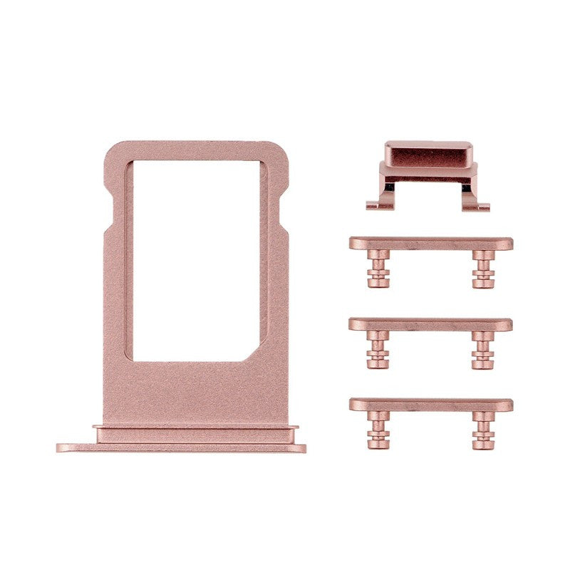 Sim Tray and Button Set for iPhone 7 (4.7") - Rose Gold