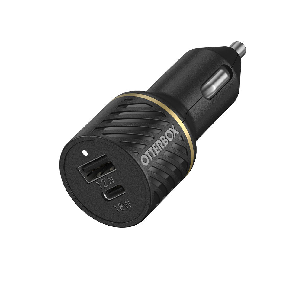 OtterBox Dual Port Car Charger - USB-C/USB-A, Fast Charge