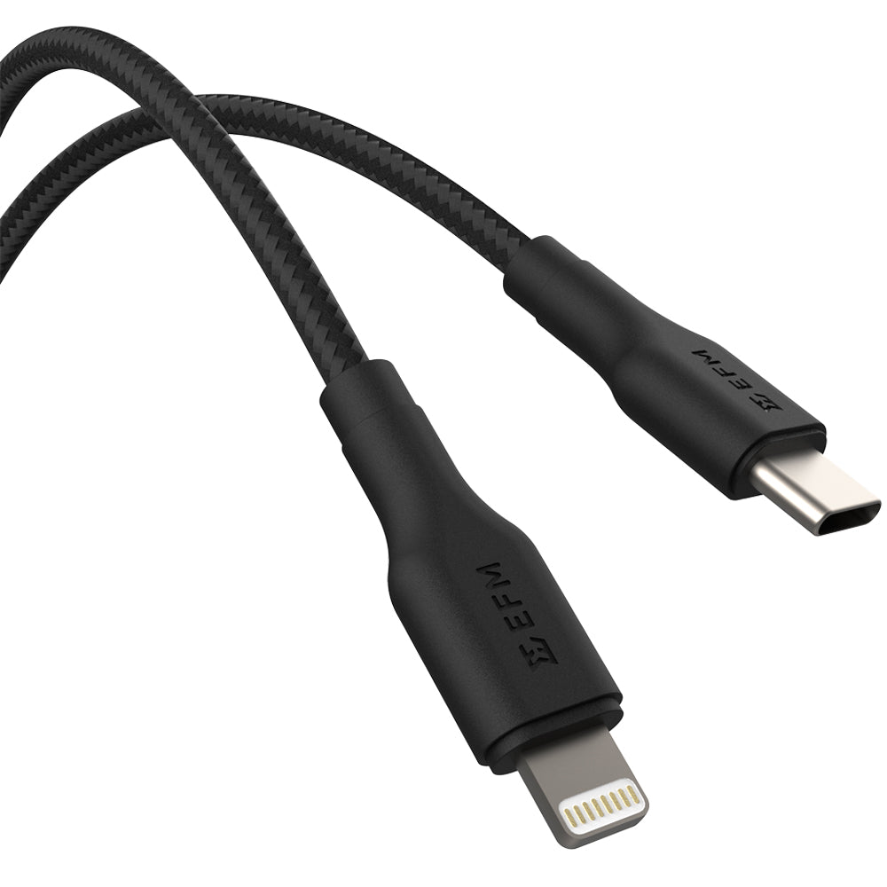EFM USB-C to Lightning Braided Cable - For Apple Devices - 2M Length