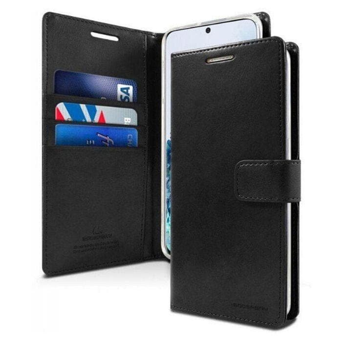 Mercury Blue Moon Diary Case for Samsung Galaxy S22 Ultra - Black