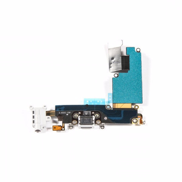 Charging Port & Headphone Jack Flex Cable for iPhone 6 Plus (5.5") - Light Grey