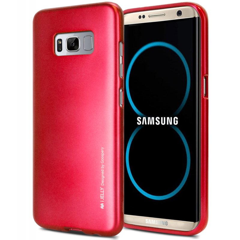 Mercury Jelly Case for Samsung Galaxy S8 - Metal Red