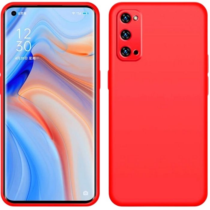 Silicone Case for Oppo Reno4 5G - Red