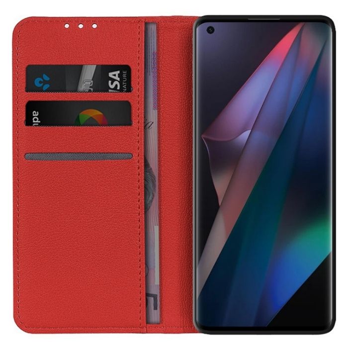 Wallet Case for Oppo Find X3 Neo - Red
